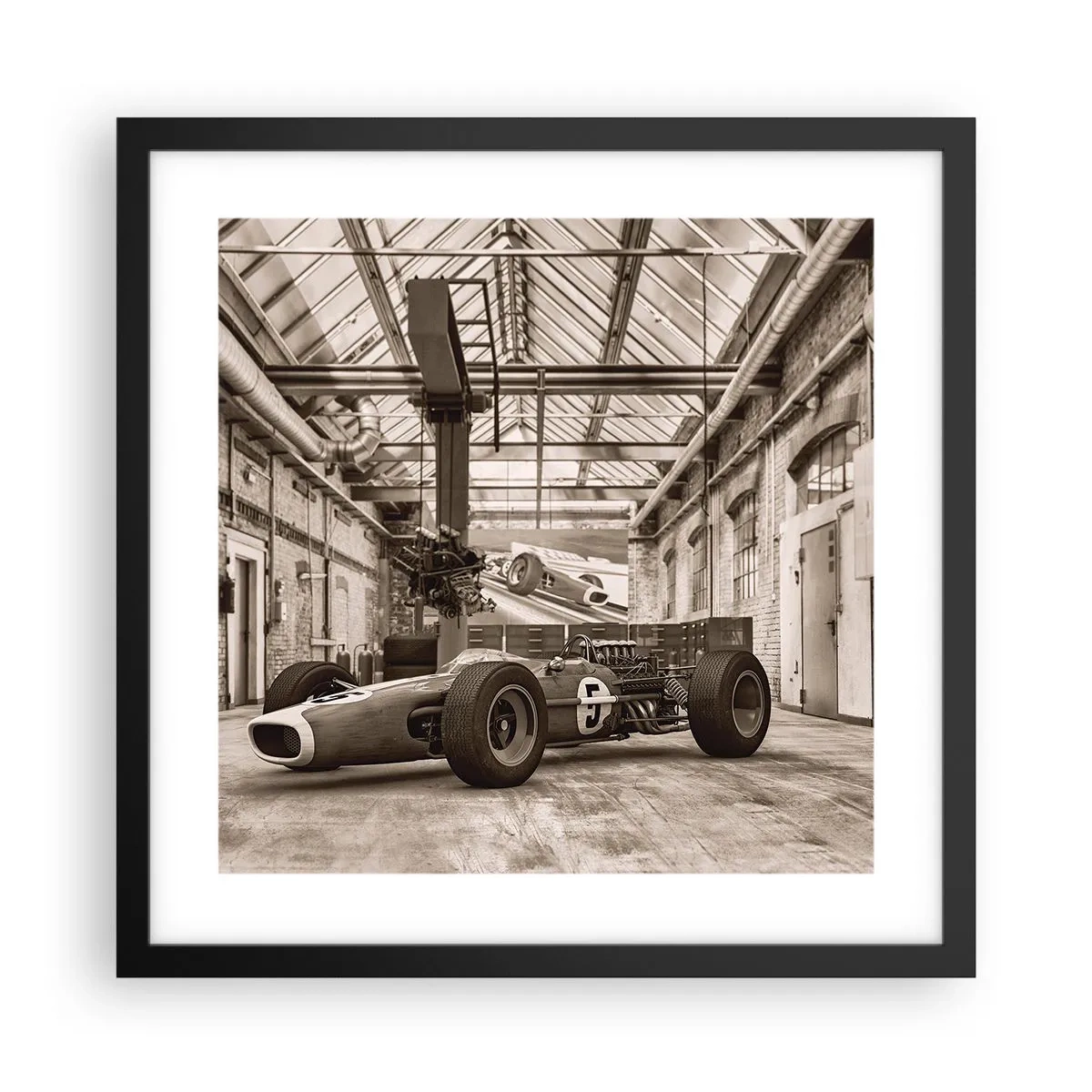 Plakat w czarnej ramie - Odpoczynek zwycięzcy - 40x40 cm