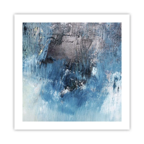 Plakat - Błękitna rapsodia - 50x50 cm