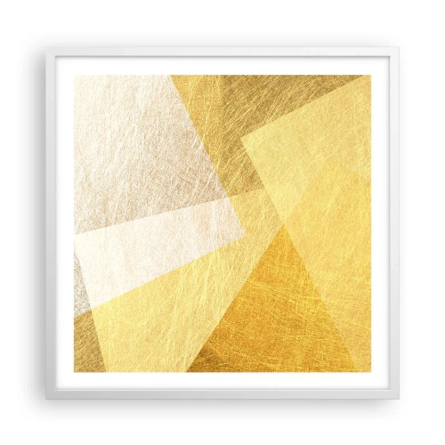 Plakat w białej ramie - Pogoda geometrii - 60x60 cm