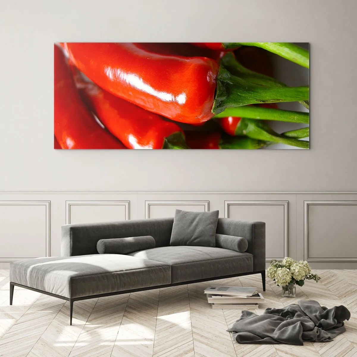 Obraz na szkle - Soczyste, błyszczące, gładkie - 100x40 cm