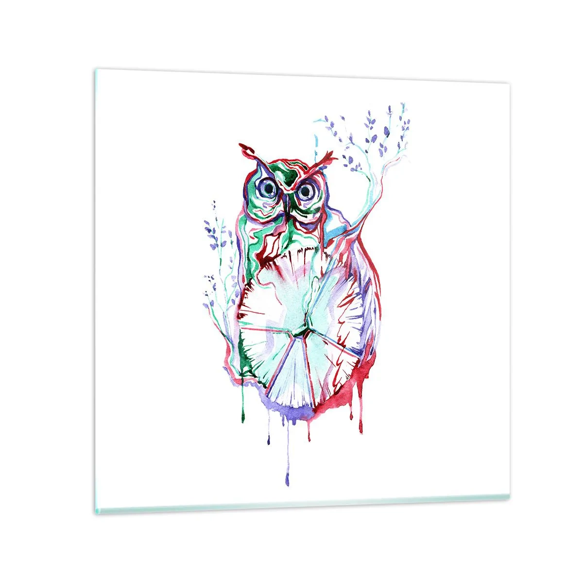 Obraz na szkle - Mądra z natury - 30x30 cm