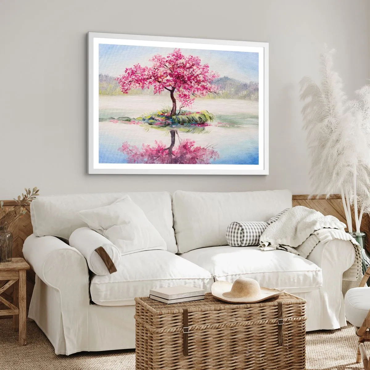 Plakat w białej ramie - Święto wiosny - 100x70 cm