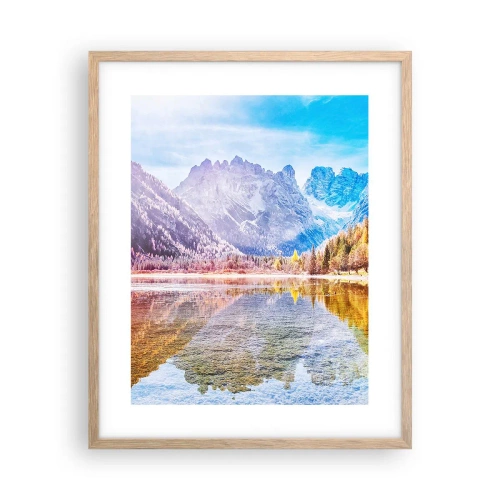 Plakat w ramie jasny dąb - A w górach już jesień - 40x50 cm