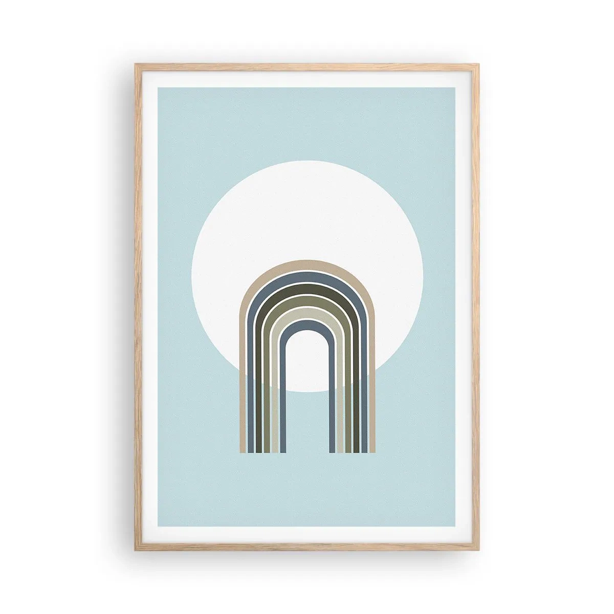 Plakat w ramie jasny dąb - Nieodparte przyciąganie - 70x100 cm