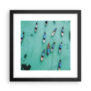 Plakat w czarnej ramie - W radosnym oczekiwaniu - 30x30 cm