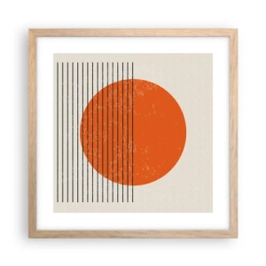 Plakat w ramie jasny dąb - Zawsze słońce - 40x40 cm