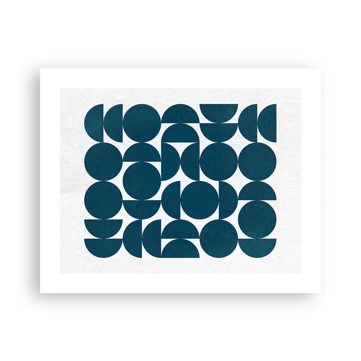 Plakat - Koła i półkola - 50x40 cm