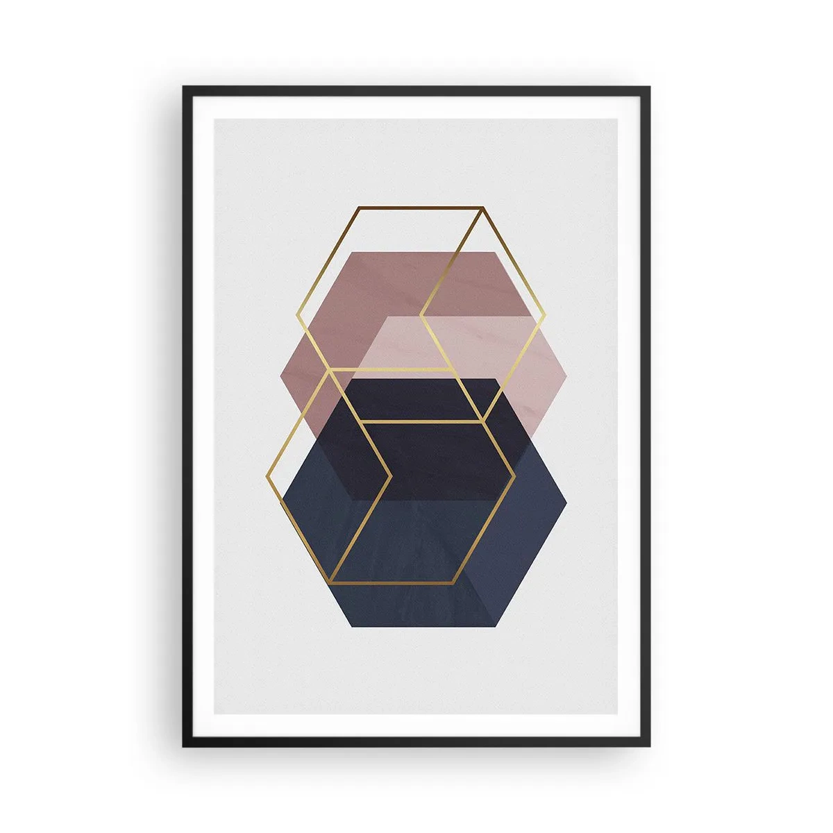 Plakat w czarnej ramie - Siła prostoty - 70x100 cm