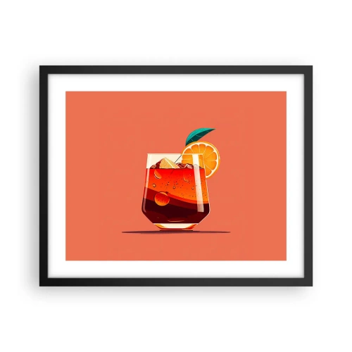 Plakat w czarnej ramie - Letnie orzeźwienie - 50x40 cm