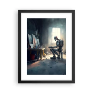 Plakat w czarnej ramie - Akt kreacji - 30x40 cm