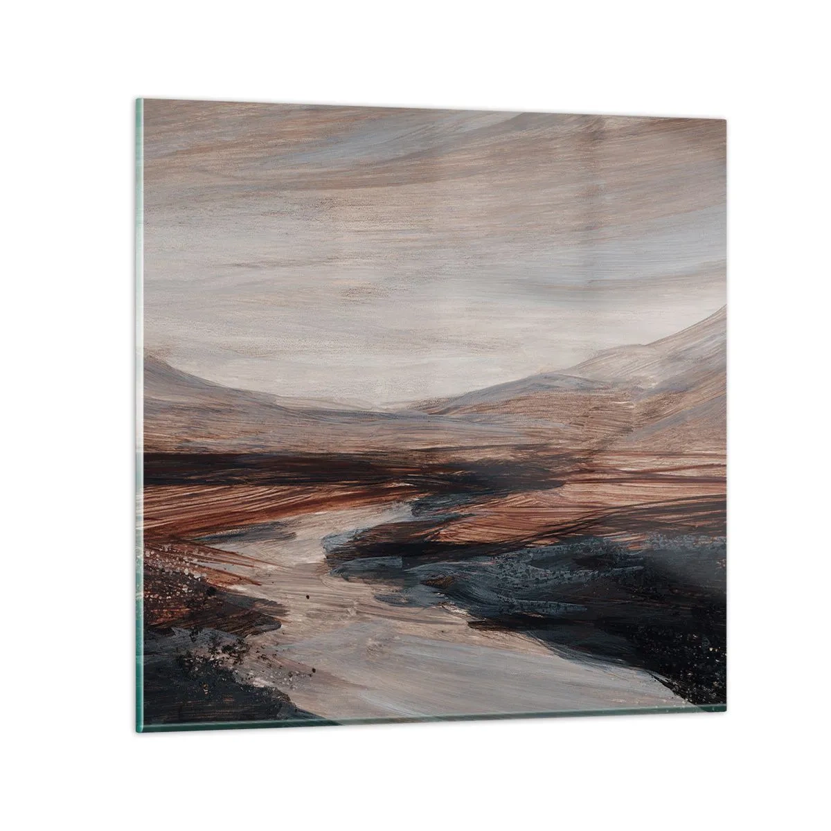 Obraz na szkle - Spokojna dolina - 30x30 cm