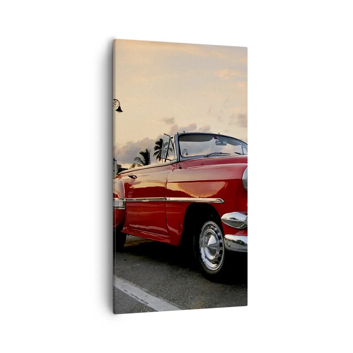 Obraz na płótnie - Czerwony żar tropików - 55x100 cm