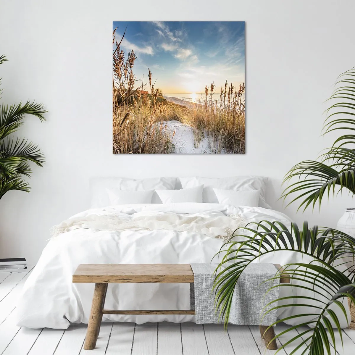 Obraz na płótnie - Północna plaża - 40x40 cm