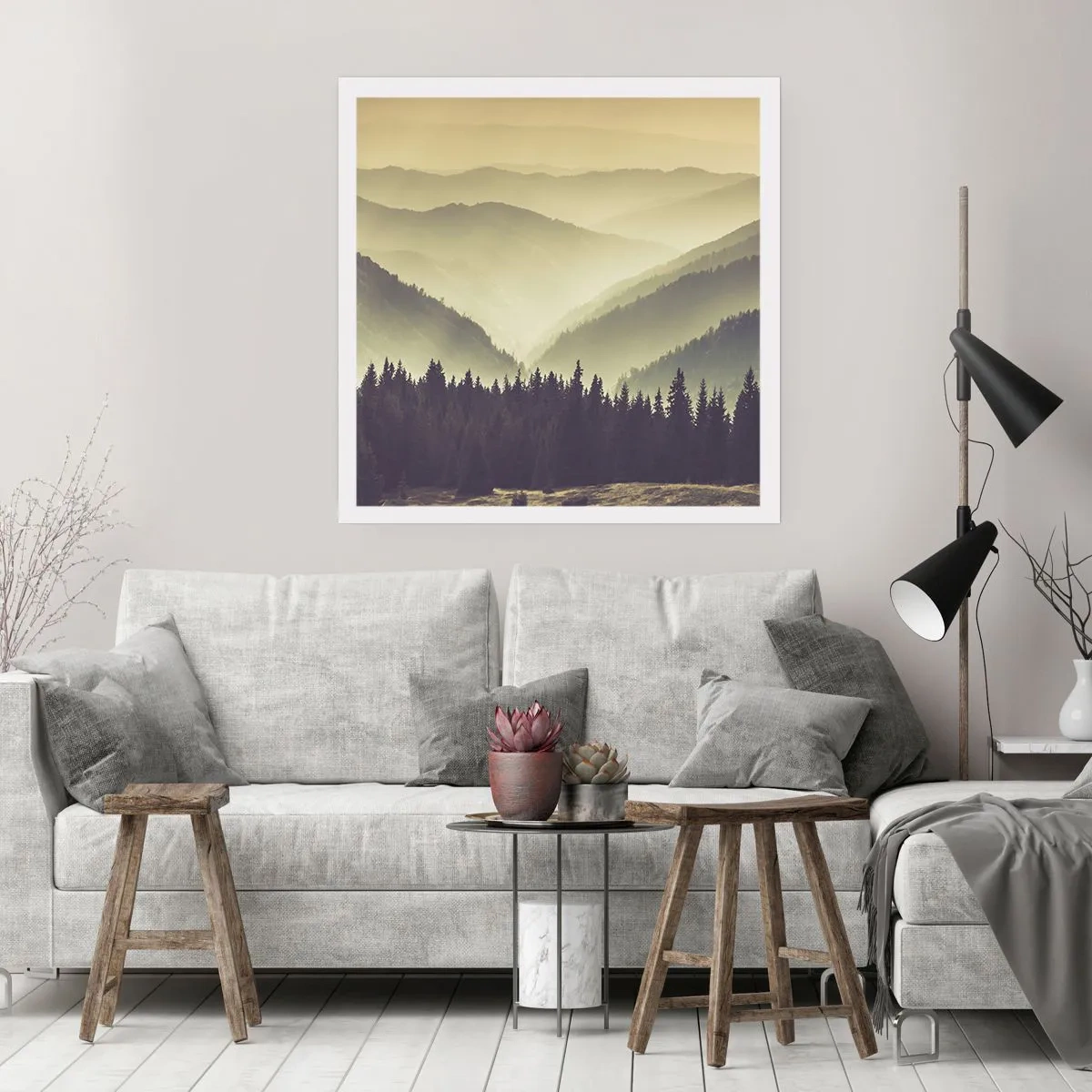 Plakat - Za siedmioma górami… - 60x60 cm