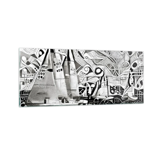 Obraz na szkle - Między falami - 100x40 cm