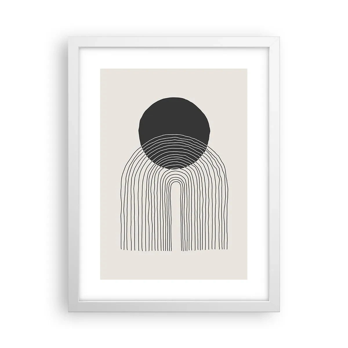 Plakat w białej ramie - Drżenie i pewność - 30x40 cm