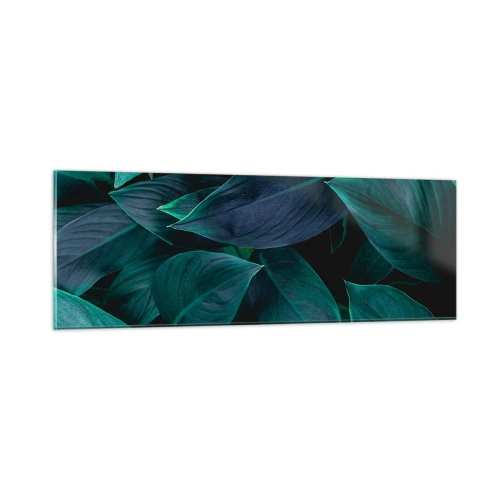 Obraz na szkle - Zieleń sama w sobie - 90x30 cm