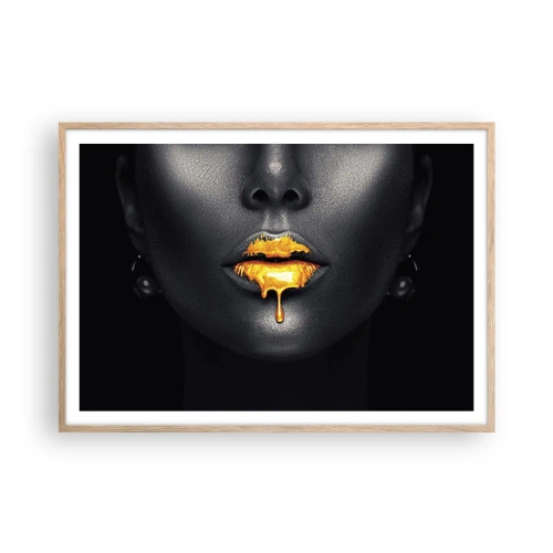 Plakat w ramie jasny dąb - Złotousta - 100x70 cm