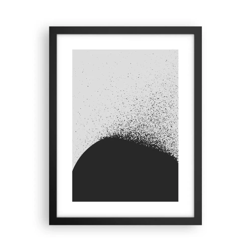 Plakat w czarnej ramie - Ruch cząsteczek - 30x40 cm