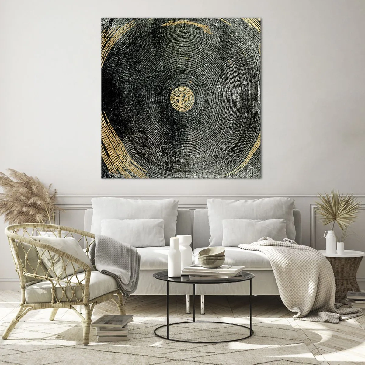 Obraz na szkle - Zmiana i trwanie - 60x60 cm