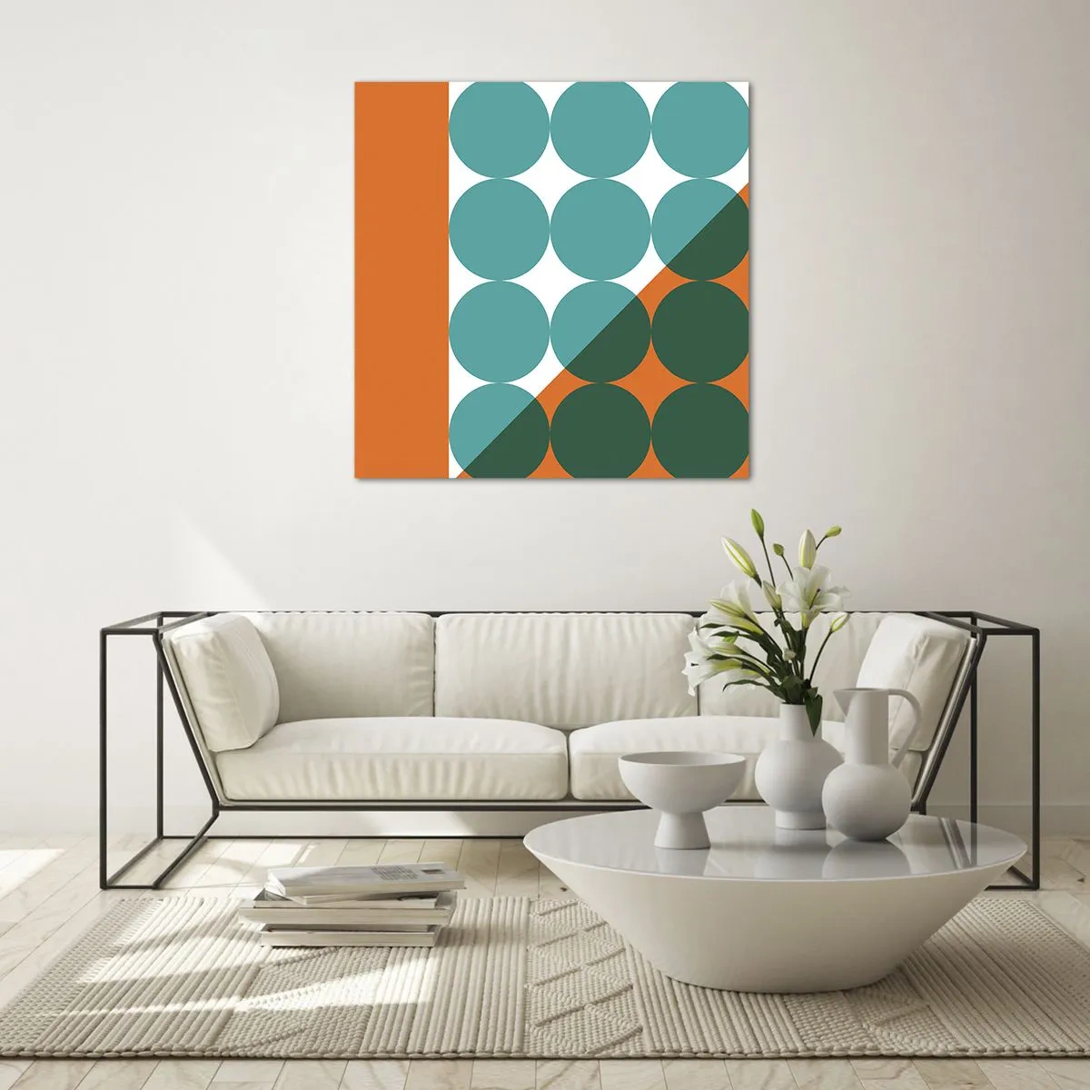 Obraz na szkle - W górę i na skos - 60x60 cm