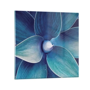 Obraz na szkle - Zbłękitniały od nieba - 70x70 cm