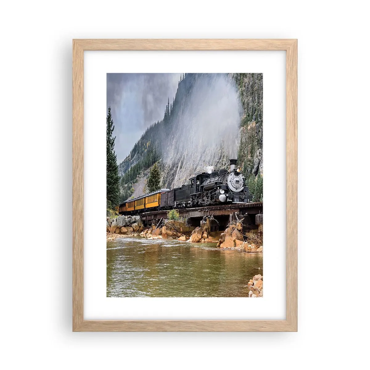 Plakat w ramie jasny dąb - A dokąd to? Dokąd? - 30x40 cm