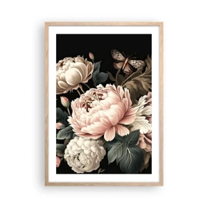 Plakat w ramie jasny dąb - W barokowym stylu - 50x70 cm