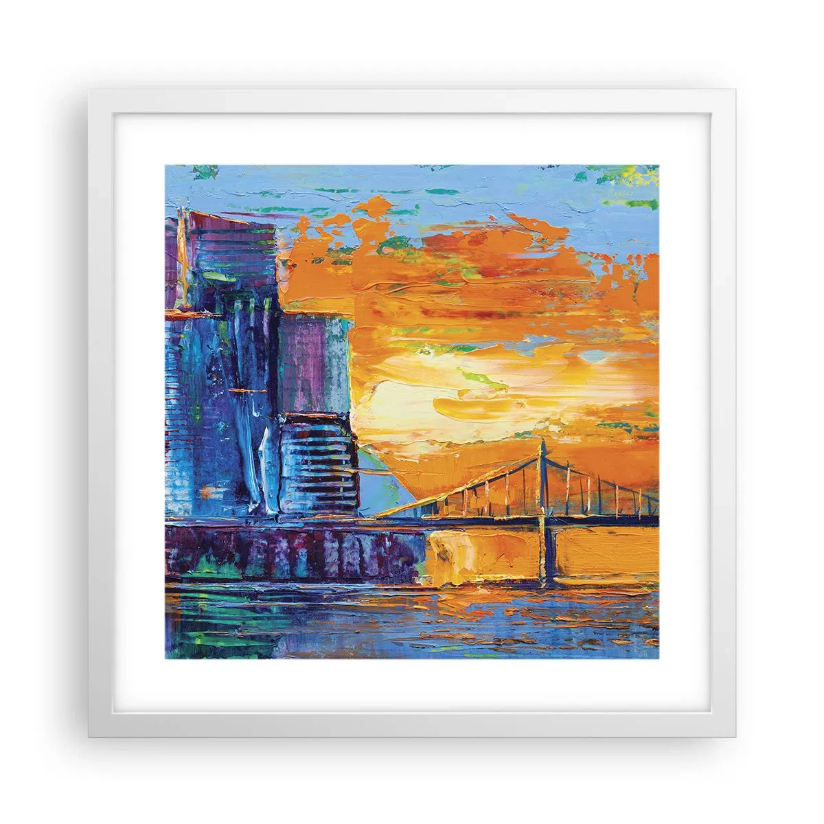 Plakat w białej ramie - Kultura i natura - 40x40 cm