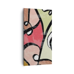 Obraz na płótnie - Piruety wśród barw - 55x100 cm