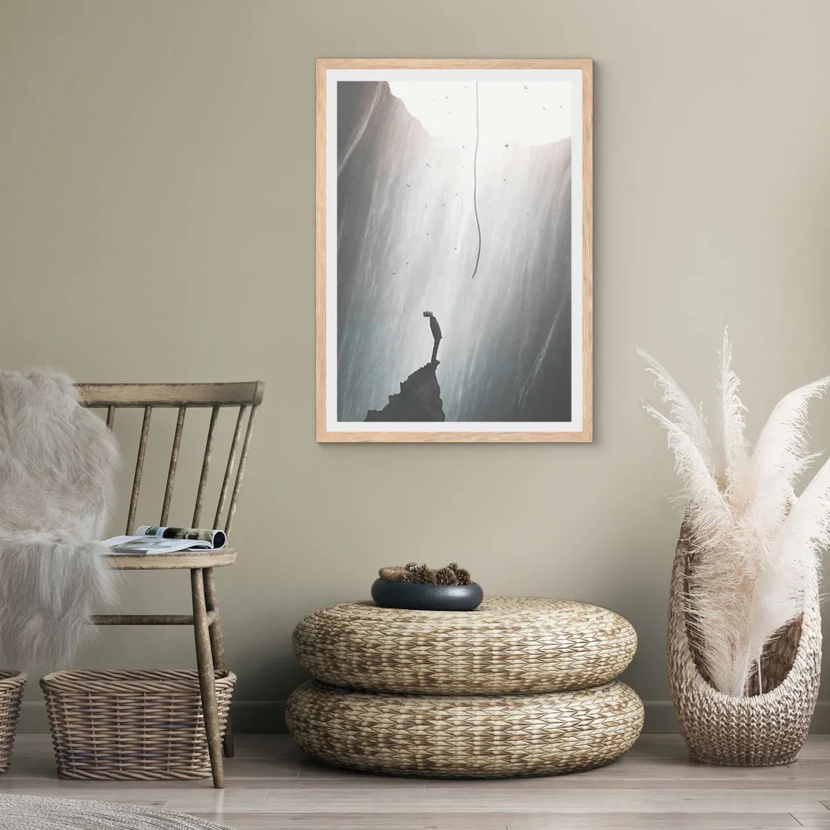 Plakat w ramie jasny dąb - Zawsze jest jakieś wyjście - 70x100 cm