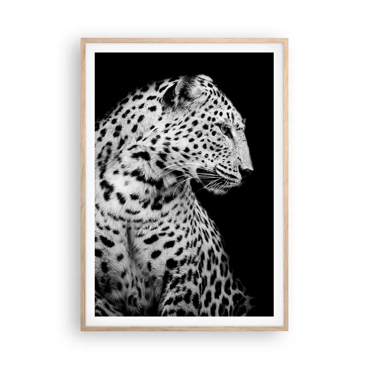 Plakat w ramie jasny dąb - Prawy profil doskonały! - 70x100 cm
