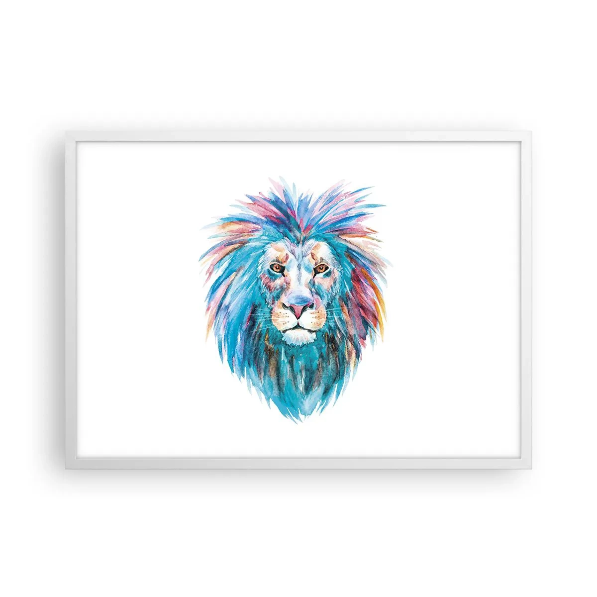 Plakat w białej ramie - Elektryzująca aura - 70x50 cm