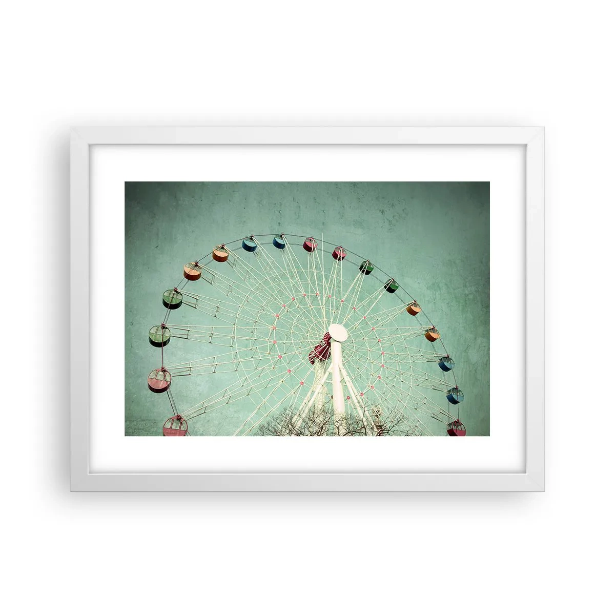 Plakat w białej ramie - Zapraszamy do zabawy - 40x30 cm