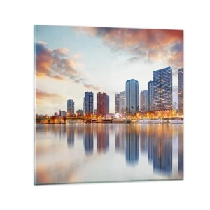 Obraz na szkle - Monumentalny spokój Paryża - 60x60 cm