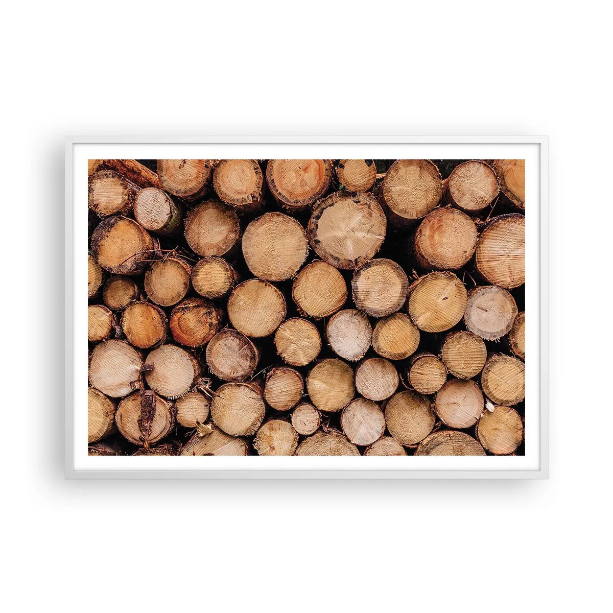 Plakat w białej ramie - Nowy początek - 100x70 cm