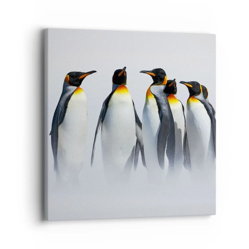 Obraz na płótnie - Spotkanie w wieczorowych strojach - 40x40 cm