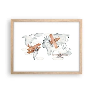 Plakat w ramie jasny dąb - W pionierskim duchu - 40x30 cm