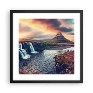 Plakat w czarnej ramie - W majestacie przyrody - 40x40 cm