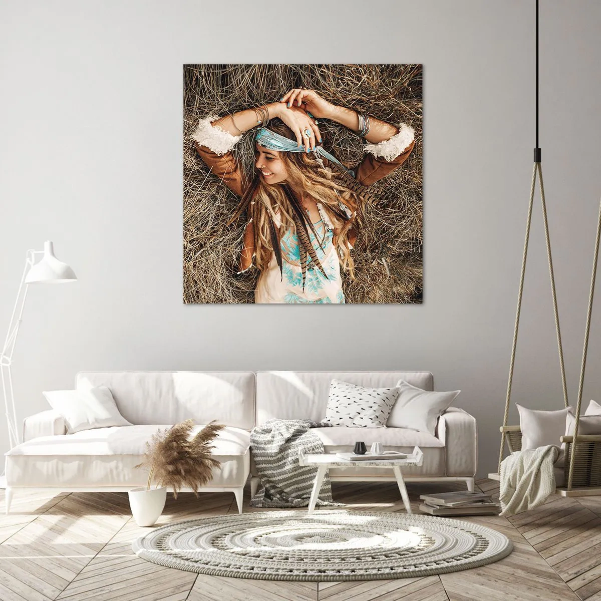 Obraz na płótnie - W drodze do lata miłości - 60x60 cm