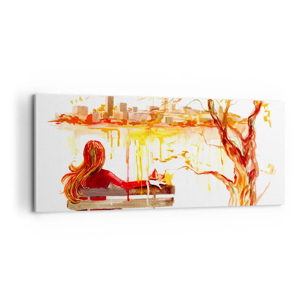 Obraz na płótnie - Chwila zadumy - 100x40 cm