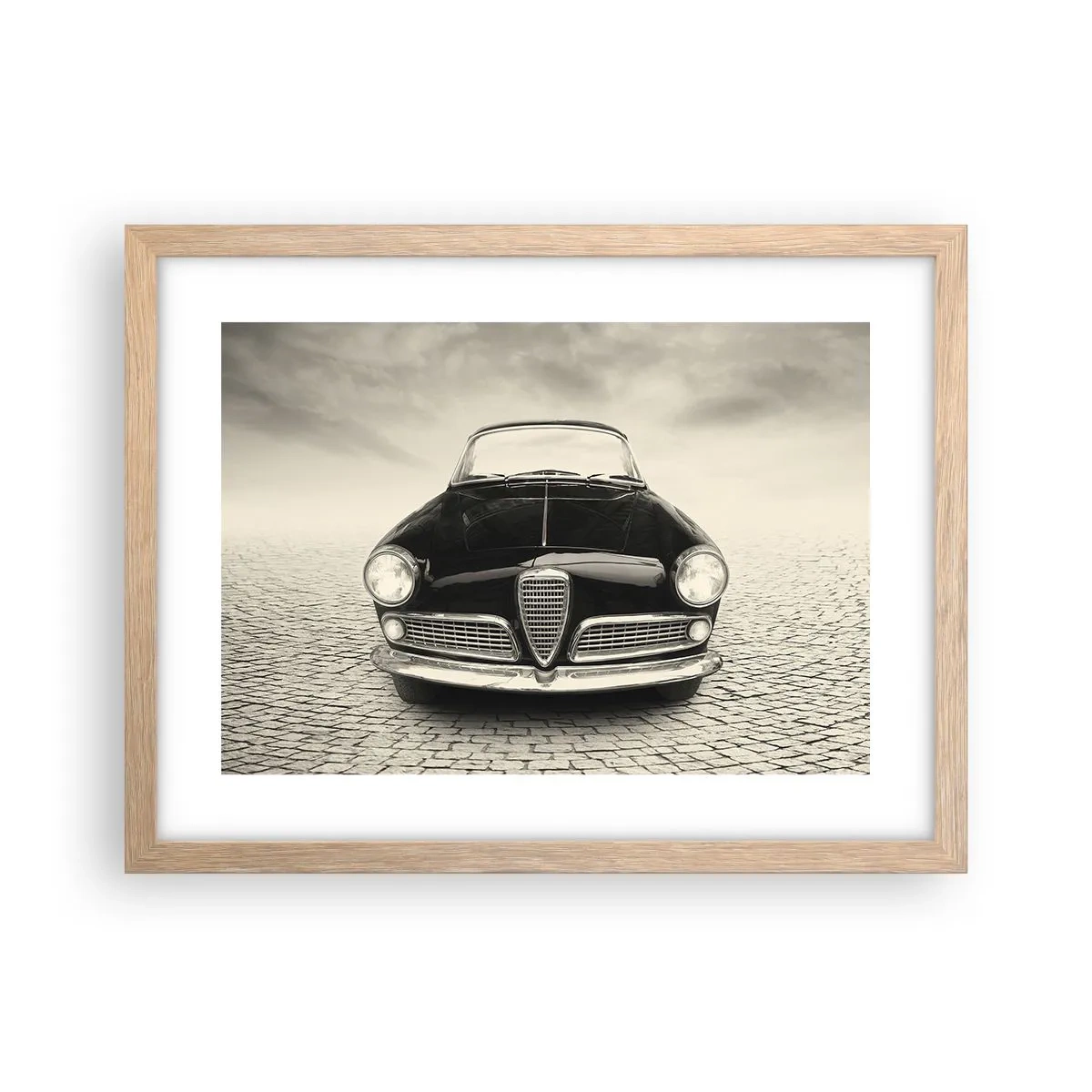 Plakat w ramie jasny dąb - I jak mnie nie kochać? - 40x30 cm