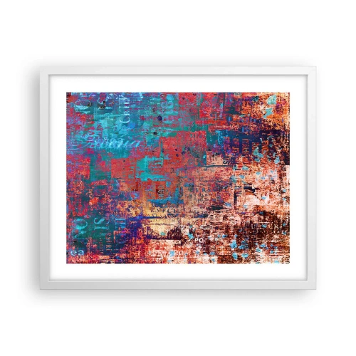 Plakat w białej ramie - Pamięć i niepamięć - 50x40 cm