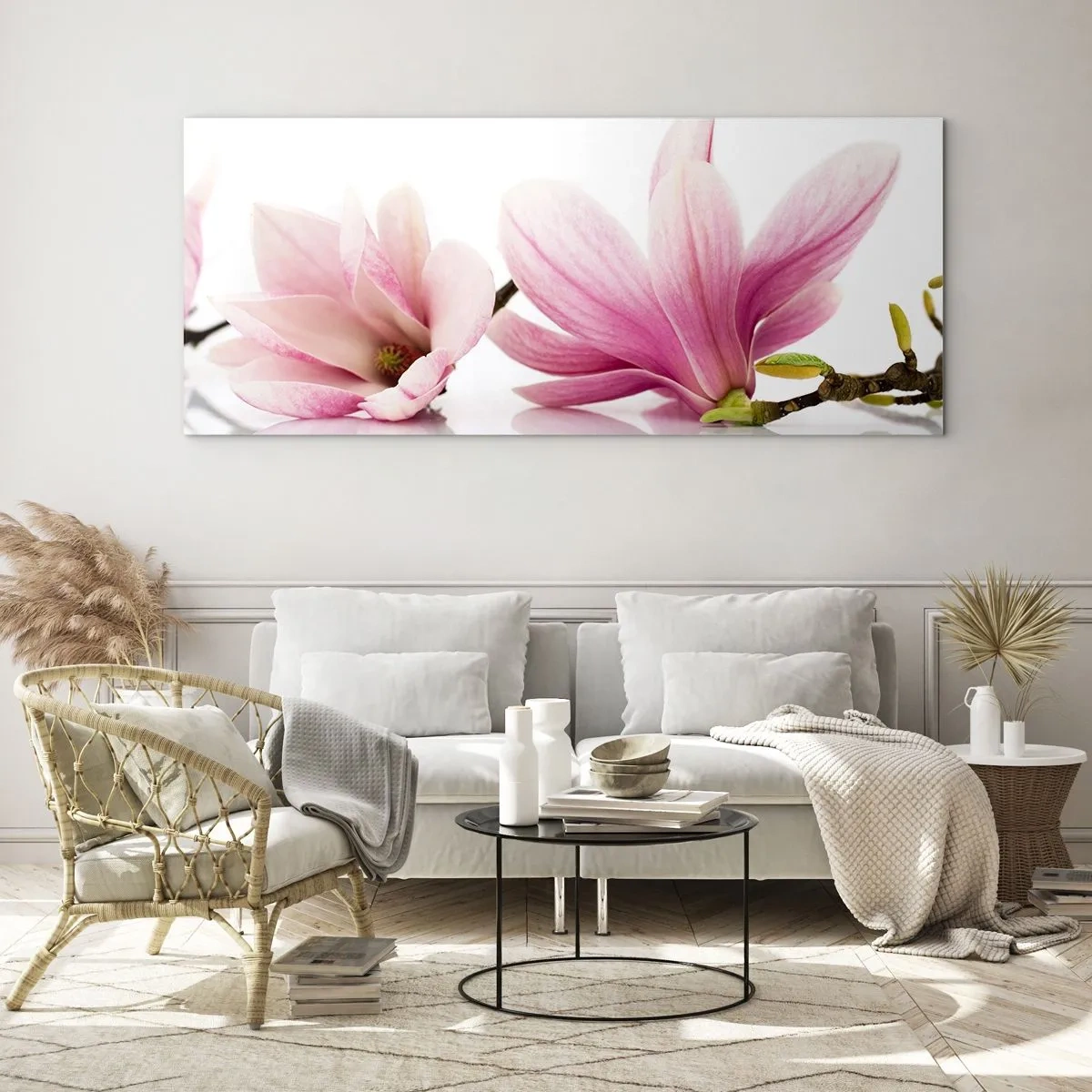 Obraz na szkle - Delikatne jak powiew wiosny - 90x30 cm