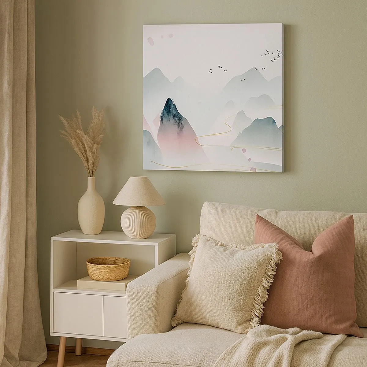 Obraz na płótnie - Ponad szczytami - 30x30 cm