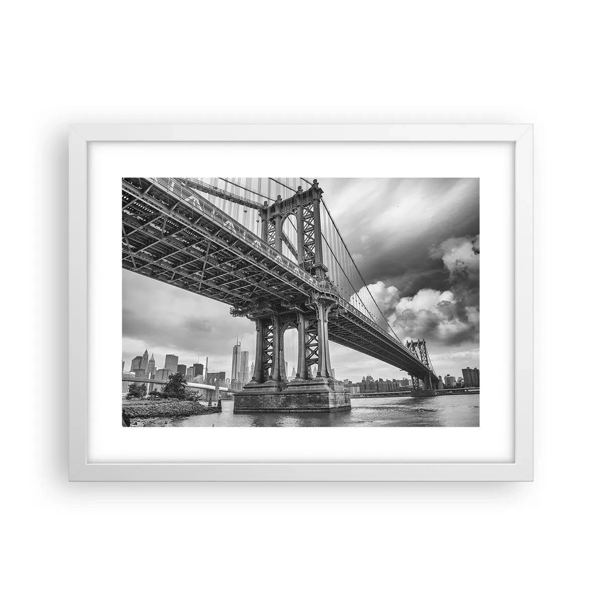 Plakat w białej ramie - Do serca miasta - 40x30 cm