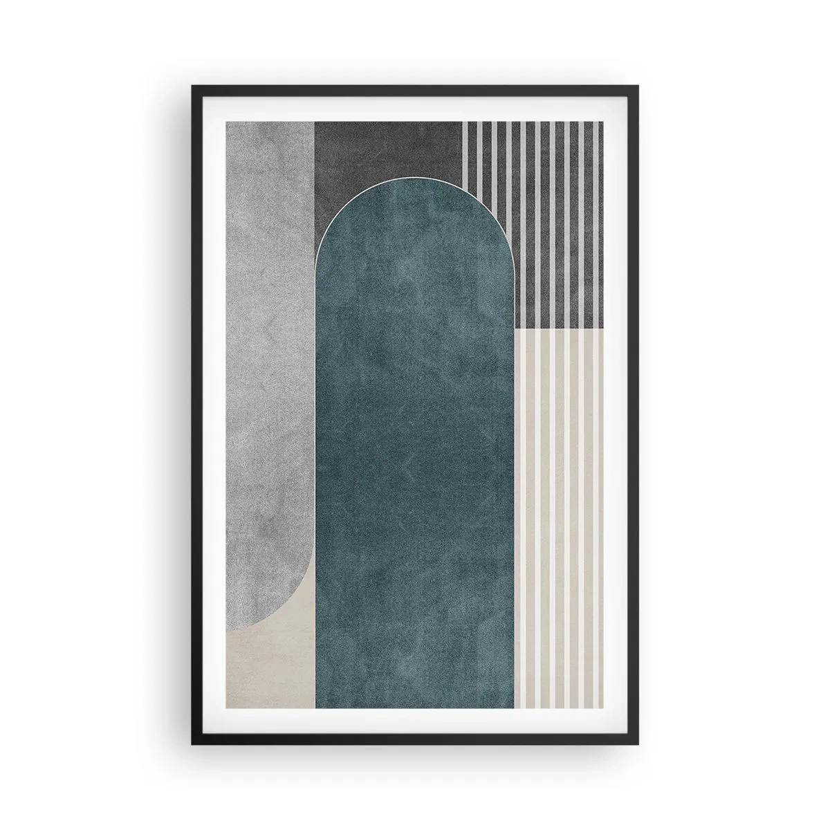 Plakat w czarnej ramie - Kompozycja na poziomie - 61x91 cm