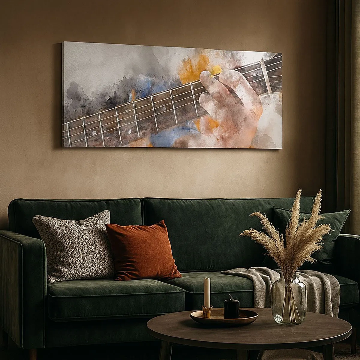 Obraz na płótnie - Poezja między strunami - 100x40 cm