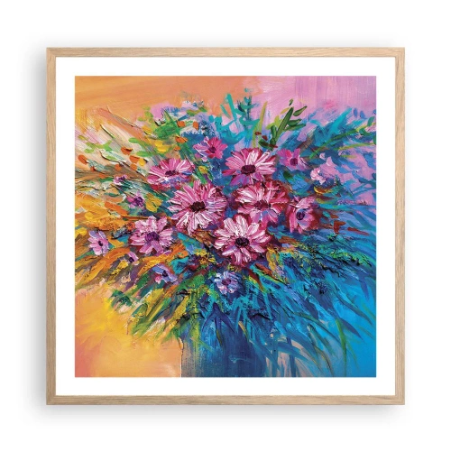 Plakat w ramie jasny dąb - Energia życia - 60x60 cm