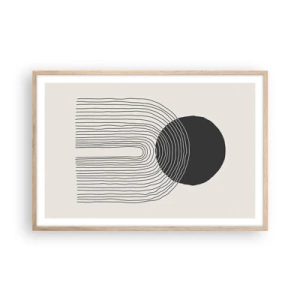 Plakat w ramie jasny dąb - Drżenie i pewność - 91x61 cm
